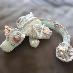 ドラゴン　編みぐるみ　あみぐるみ　ハンドメイド　編み物　龍　手編み