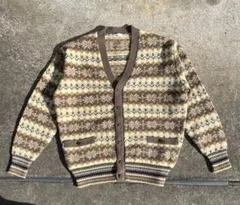 レ*ン様 papas ビンテージ カーディガン 90s ウール100%