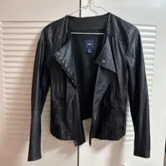 Gap ブラック ライダースジャケット XXS