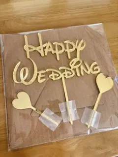 ケーキトッパー　結婚式　ディズニー風