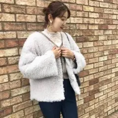 Who's Who Chico リバーシブルボアブルゾン