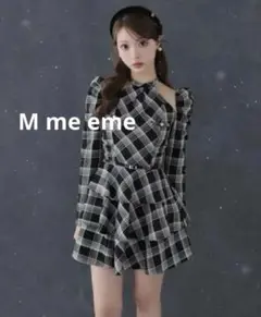 エムミーエメ Sleeve halter check mini onepiece