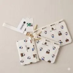 レスポートサック　ハローキティ　50周年コラボ　３連ポーチ