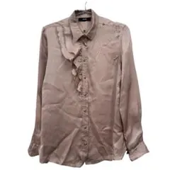 DIESEL フリルサテンブラウス　XS