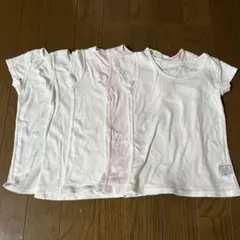 UNIQLO コットンフライスインナーTシャツ90cm 5枚セット 綿100%