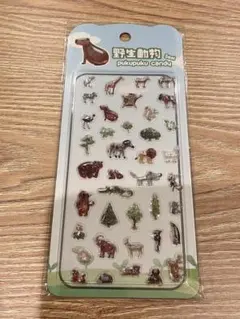 野生動物　クリアぷくぷくキャンディシール