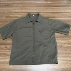 GU M オリーブグリーン 半袖シャツ