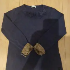 니트 플래너 키즈 긴팔 컷소우 110cm 네이비