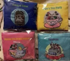 東京ディズニーリゾート限定　カプセルトイエコバッグ　4色セット 新品のサムネイル