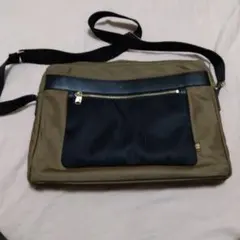 Paul Smith ポールスミス ショルダーバッグ カーキ×ブラックのサムネイル