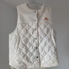 KELTY アイボリー キルティングベスト