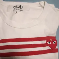 コムデギャルソン　プレイ　本物　Tシャツ サイズM
