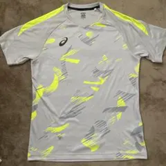 asics サッカーシャツ グレー 蛍光イエローのサムネイル