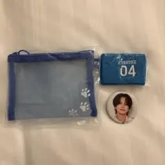 INI 藤牧京介 メッシュポーチ リストバンド 缶バッジ