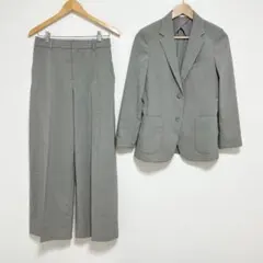 ユニクロ 感動ジャケットリラックスフィットS ワイドパンツ L パンツセット