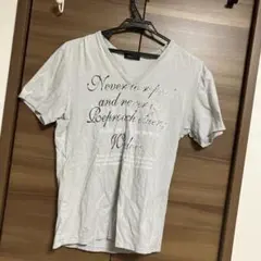 COMME CA ISM グレー Vネック Tシャツ M