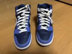 NIKE Dunk High ブルー ネイビー スニーカーのサムネイル