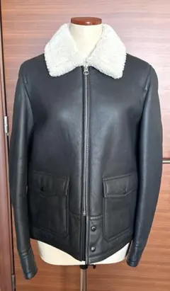 GANT ★ ガント 羊革 ラムレザー ジャケット ムートン襟? メンズ