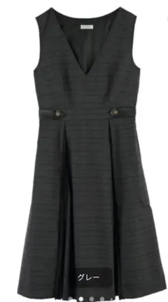 axes femme アクシーズファム サイドプリーツジャンスカ M
