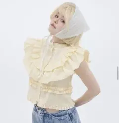 sovisoon romantic frill blouse ミント ブラウス - メルカリ