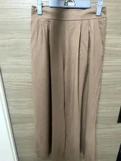ワイドパンツ　茶色