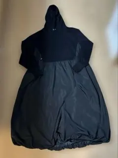 ヤマダヤ　フード付きバルーンシルエットワンピース ブラックワンピース　Mサイズ
