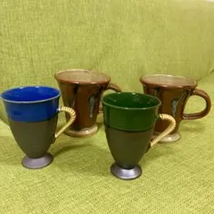年末セール 新品未使用！陶器 カップ 4点セット