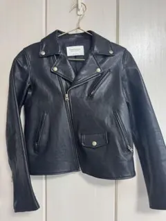 beautiful people 黒ライダースジャケット 150