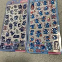 海外公式正規品　スティッチ　立体シール 3dシール ２枚セット ディズニー