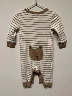 babyGAP ボーダー ロンパース 6-9months クマ　ワッペン