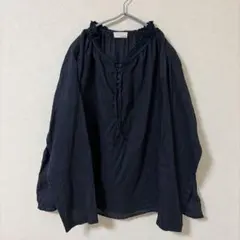 美品 a+koloni コロニーベルギーリネンレースネックブラウス - メルカリ