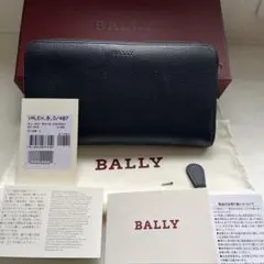 BALLY 二つ折り長財布 ブラック レザー カードケース 小銭入れ - メルカリ