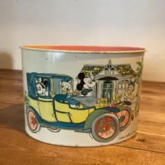 ミッキー ドナルド ヴィンテージバケツ　空き缶　ディズニー缶