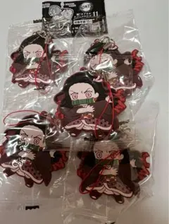 竈門禰豆子　鬼滅の刃　カプセルラバーマスコット　⑤個セット　【バラ売りOK】