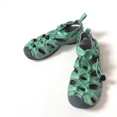 新品タグ付 KEEN ウィスパー スポーツサンダル ミント 23.5のサムネイル