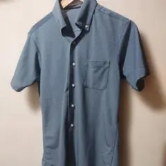GARAGE ORIHICA 半袖シャツ ブルー系Mサイズ　スキッパータイプのサムネイル
