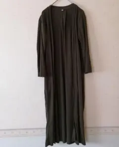 本日最終❋春❋未着用❋無印良品ロングカットソーカーディガン