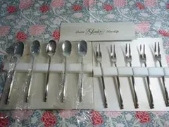 AZUMA社製　銀仕上げカトラリーセット