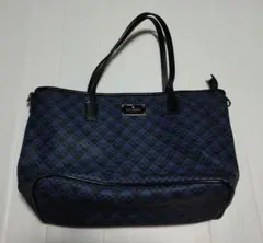 し*ゃ様 Kate Spade 総柄 トートバッグ ネイビー