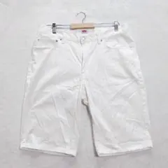 エドウィン ハーフパンツ XL ホワイト カジュアル シンプル 夏 コットン