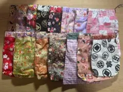 ハンドメイド　バネ口ポーチ