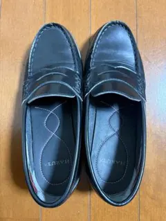 HARUTA ブラックローファー レディース