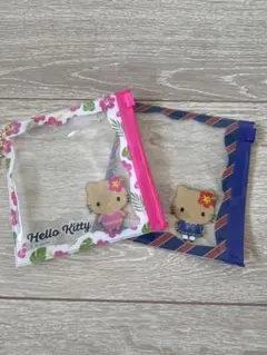 Hello Kitty 透明ポーチ 2個セット