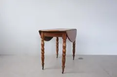 英国アンティーク木製ゲートレッグテーブル/ダイニング机/バタフライ