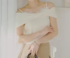 【新品/定価¥6160】レイヤードオフショルニット