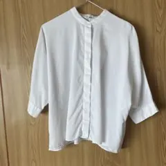 ユニクロ　七分袖、半袖、ドルマン袖白シャツ　2枚セット