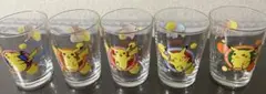 【初期】ポケモン キャラクターミニグラス5個セット