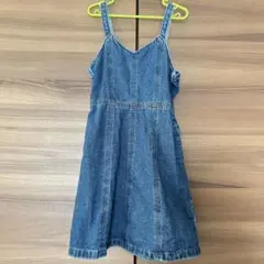 デニム ジャンバースカート 130cm