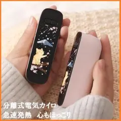 雑誌で紹介された充電式カイロ♬可愛いデザイン ピンク 分離式で超手に使える