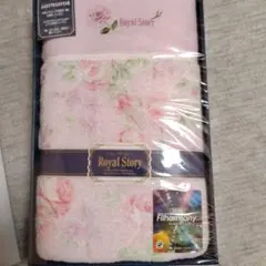 Royal Story 花柄タオルケット ピンク